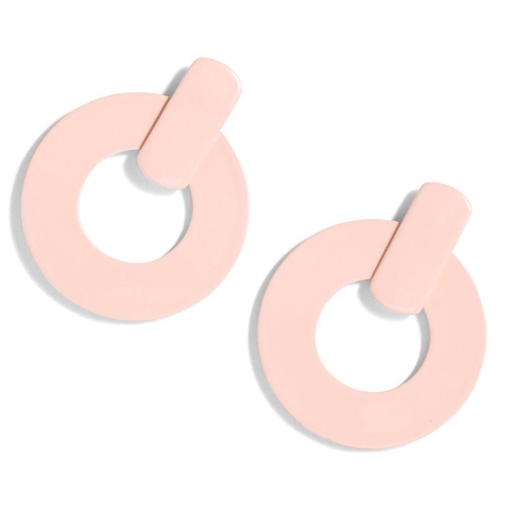 J. Crew Flat Drop Hoop Earrings